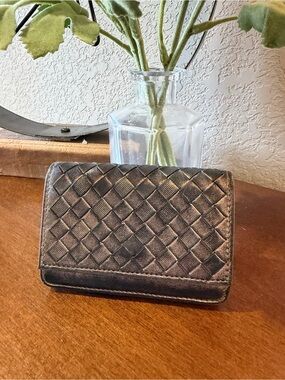 Bottega Veneta Metallic Card Wallet